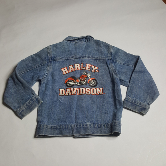 Harley Davidson Jacket Denim Graphic 4/5 - Picture 7 of 7